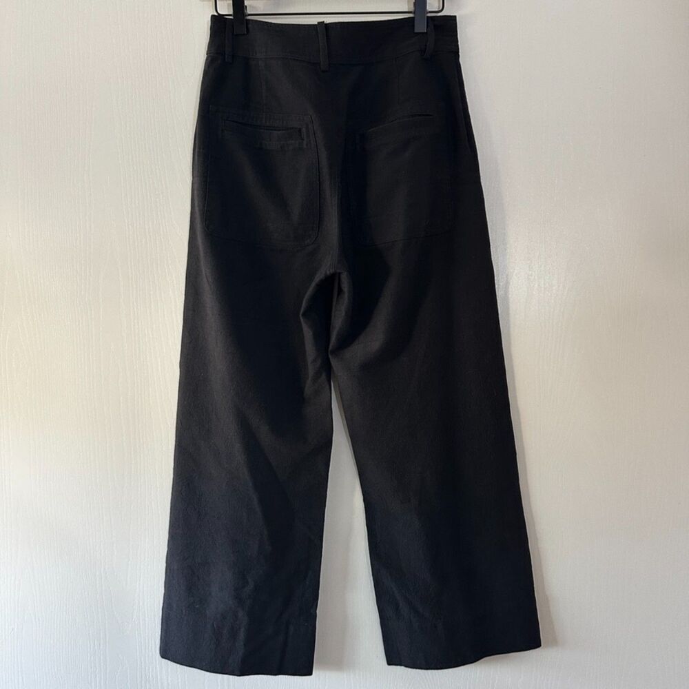Apiece Apart Women Marston Pants Black Wide Leg Crop Quiet Luxury Career Sz 2 XS - Picture 5 of 10